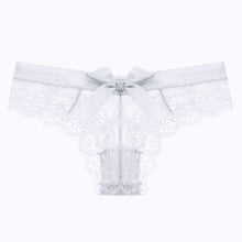 Load image into Gallery viewer, Women Low Waist Lace Panties Sexy Bowtie No Trace Breathable