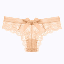 Load image into Gallery viewer, Women Low Waist Lace Panties Sexy Bowtie No Trace Breathable