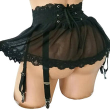 Load image into Gallery viewer, Women Lace-up Strap Night Mini Skirt Sexy