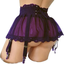 Load image into Gallery viewer, Women Lace-up Strap Night Mini Skirt Sexy