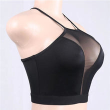 Load image into Gallery viewer, 1 Pcs Mesh Crop Top Summer Women Casual Tank Top Vest Blouse Sleeveless Sport Crop Tops Shirt See-through Transparent Crop Top