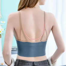 Load image into Gallery viewer, Women Front Zipper Tube Top Bra Vest Deep V Wireless Sexy Gathered