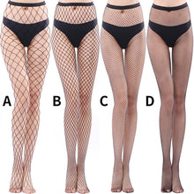 Load image into Gallery viewer, Women Mesh Stockings Fishnet Stockings Black Pantyhose Tights