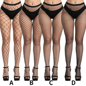 Women Mesh Stockings Fishnet Stockings Black Pantyhose Tights