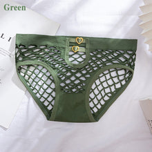 Load image into Gallery viewer, Women Panties High Elastic Mesh Underwear Fishnet Hollow Out