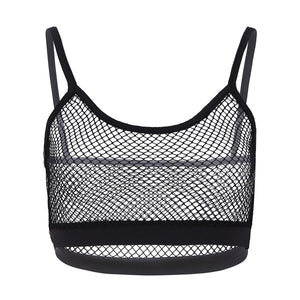 Women Girls Hollow Tank Tops Bikini Crop Tops Bralette Tops