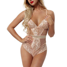 Load image into Gallery viewer, Women Sexy Lace Hollow Out Bodysuit Lingerie Lace