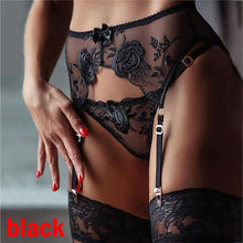 Load image into Gallery viewer, Women Mesh Panties Garter Belt High Waist Holder 6 Straps Suspender Adjustable