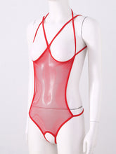 Load image into Gallery viewer, Women Lingerie Sexy Cup Bodysuit Teddies See-through Mesh