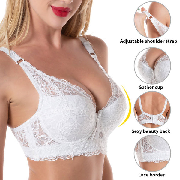 Women Plus Size Bra Sexy Underwear Push Up Lace Bra