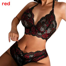 Load image into Gallery viewer, Women Lace Lingerie Set Lady&#39;s Bra and Panties Hollow Out Underwear Set