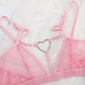 Women Sexy Bra Underwear Nightwear Lace Bra Thong Set