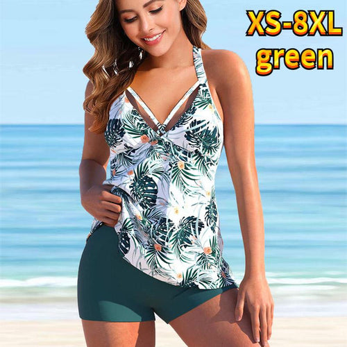 Women Tankinis Bikini Set Swimwear Swimsuit Bathing Swimwear Suit Ladies Bikini Set Summer Swimming Suit Two Pieces Beachwear Monokini Plus Size XS-8XL