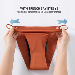 Women Briefs Menstrual Pants Seamless Underpants Physiological Panties Ice Silk Underwear Bikini Underwears