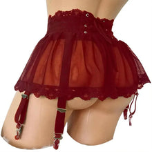 Load image into Gallery viewer, Women Lace-up Strap Night Mini Skirt Sexy