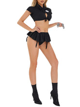 Load image into Gallery viewer, Women Police Fancy Uniform Costume Sexy Cop Set